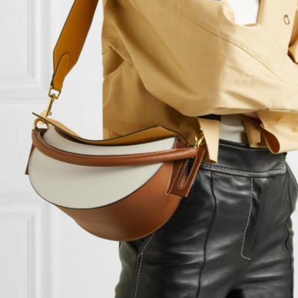 Yuzefi Multicolor Dip Shoulder Bag - Mustard / Cinnamon - Picture 2 of 11